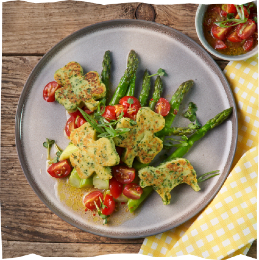 Oster-Kartoffelplätzchen aus Kartoffelbrei.