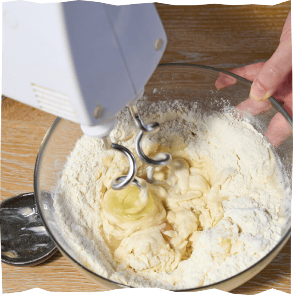 Piroggen-Teig vorbereiten.