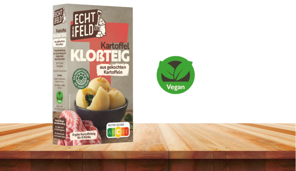 Veganer Kartoffel-Kloßteig von Echt vom Feld.